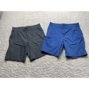 Alpine Men's Shorts Size 34 Lot Of 2 Blue & Gray